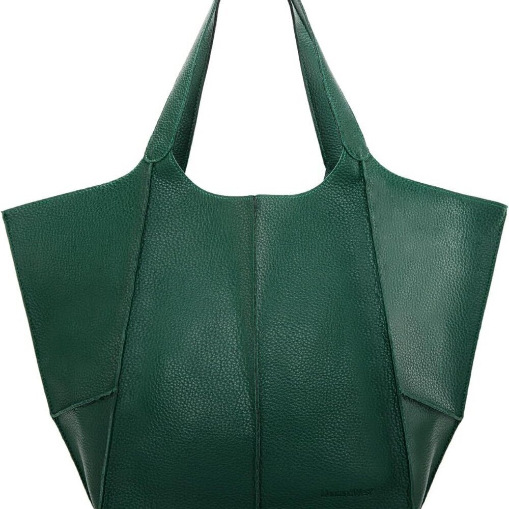 Leather Tote Bag Large Women's Hobo Shoulder Handbag Eco-Friendly
